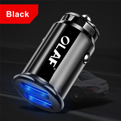 Încărcător de mașină Dual USB încărcare rapidă pentru Samsung S8 S9 S10 iPhone XS Max Xiaomi Huawei Mini Adaptor pentru încărcător de telefon mobil pentru mașină