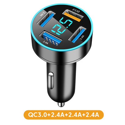 Olaf 66W USB C Φορτιστής αυτοκινήτου 4 θυρών Γρήγορη φόρτιση Φορτιστής PD για κινητό τηλέφωνο στο αυτοκίνητο Προσαρμογέας αναπτήρα αυτοκινήτου για iPhone Huawei