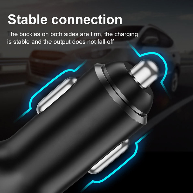 PD 30W USB automobilinis įkroviklis C tipo 3 prievadų automobilinis telefono įkroviklis Greitas įkrovimas skirtas iPhone 12 13 Xiaomi 12 Samsung S21 Huawei automobiliniam adapteriui