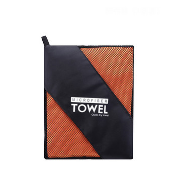 Спортна кърпа Плажна кърпа с мрежа Мрежеста чанта от микрофибърна тъкан Бързосъхнещо одеяло за пътуване Плуване Къмпинг Йога постелка 76*152см