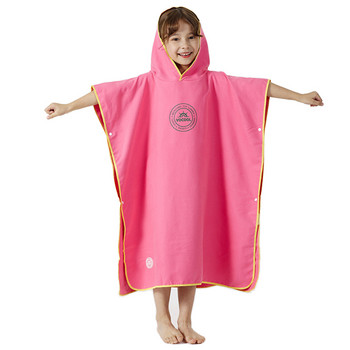Микрофибърни покривала за плуване за деца Плажни пончо кърпи за баня с качулка Пончо за сърф Бързосъхнещ халат за баня Детски кърпи за плуване