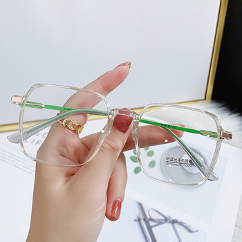 Ретро квадратни очила против синя светлина за жени Стилни очила с прозрачна рамка против радиация Прозрачни gafas de sol