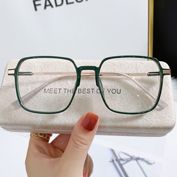 Ρετρό τετράγωνα αντι-μπλε ανοιχτόχρωμα γυαλιά για γυναίκες Κομψό καθαρό πλαίσιο Γυαλιά κατά της ακτινοβολίας Διαφανές gafas de sol
