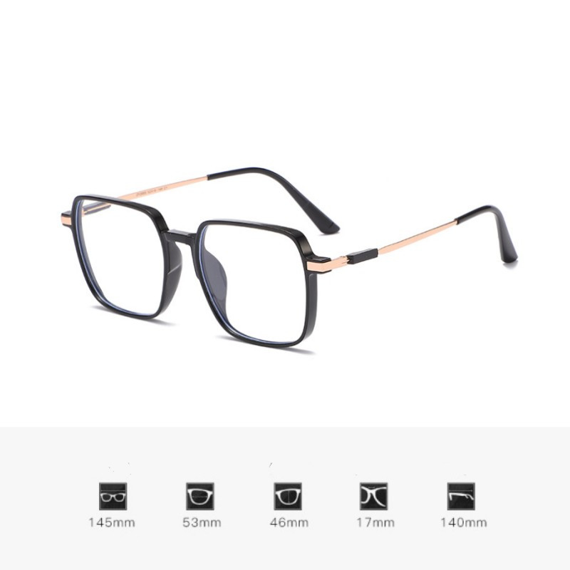 Retro Square Anti-Blue Light Prillid naistele Stiilsed läbipaistva raamiga kiirgusvastased prillid Läbipaistvad gafas de sol