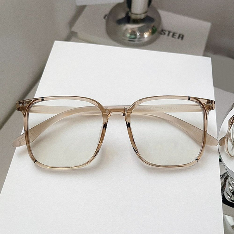 Anti-Blue Light Szemüvegek Női Férfi Túlméretes Optikai Keret Szemvédelem Ultra Könnyű Szemüvegek Irodai Számítógépes Szemüvegek