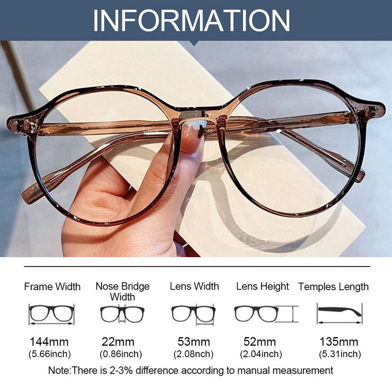 Naočale protiv plave svjetlosti Žene Muškarci Preveliki optički okviri Zaštita za oči Ultra lagane naočale Naočale za uredsko računalo