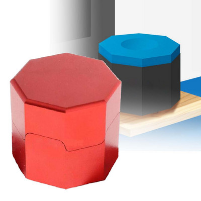 Aštuonkampis kreidos laikiklis prie baseino Snukerio kreidos nešiklio dėklas Dėklas biliardo stalo priedai Puodelis nešiojamas biliardo lazdos antgalis Kreida