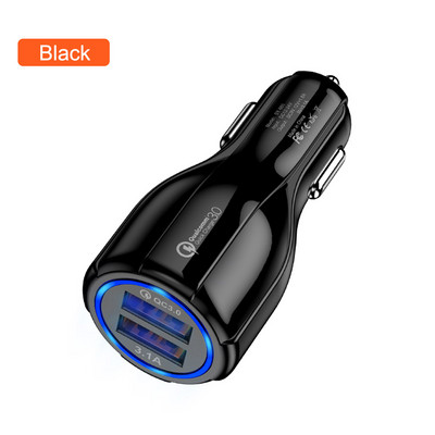 Autolaadija Dual USB Quick Charge 3.0 2.0 Samsung S20 Plus QC 3.0 telefoni laadija adapteri autolaadija jaoks iphone Xiaomi mi 12 jaoks