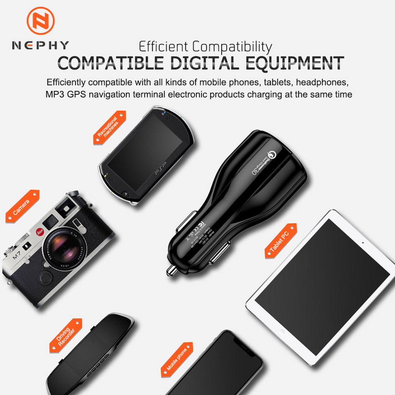 Autolaadija Dual USB Quick Charge 3.0 2.0 Samsung S20 Plus QC 3.0 telefoni laadija adapteri autolaadija jaoks iphone Xiaomi mi 12 jaoks