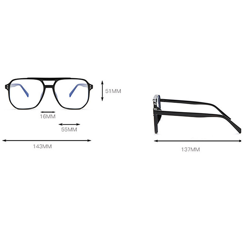2023 Unisex Blue Light Blocking Glasses Μοντέρνος σκελετός Vintage στυλ Γυαλιά Anti Eyestrain Διακοσμητικά γυαλιά
