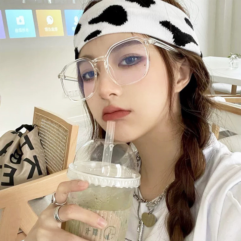 Mood läbipaistev arvutiprillide raam meestele Naistele Anti Blue Light prillid Vintage ovaalse raamiga optilised prillid