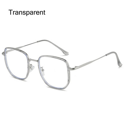 Skaidrūs lęšiai, lengvi biuro kompiuterio akiniai, kvadratiniai akiniai, apsaugantys nuo mėlynos šviesos, mėlyną šviesą blokuojantys akiniai