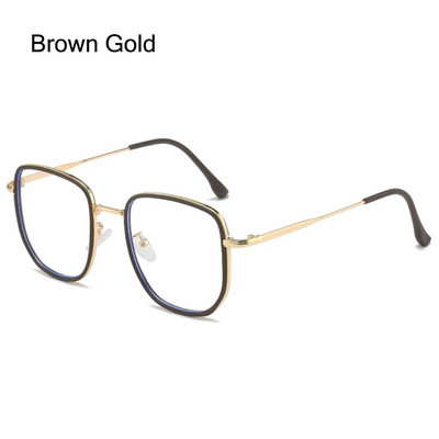 Skaidrūs lęšiai, lengvi biuro kompiuterio akiniai, kvadratiniai akiniai, apsaugantys nuo mėlynos šviesos, mėlyną šviesą blokuojantys akiniai