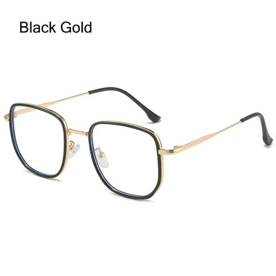 Skaidrūs lęšiai, lengvi biuro kompiuterio akiniai, kvadratiniai akiniai, apsaugantys nuo mėlynos šviesos, mėlyną šviesą blokuojantys akiniai