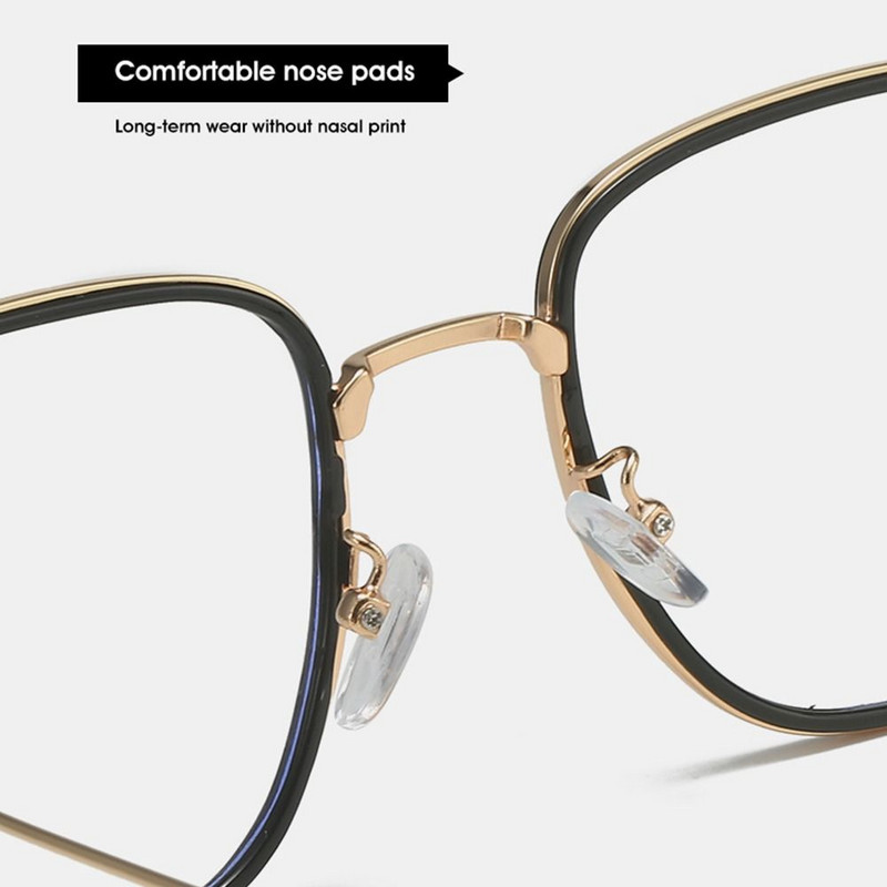 Skaidrūs lęšiai, lengvi biuro kompiuterio akiniai, kvadratiniai akiniai, apsaugantys nuo mėlynos šviesos, mėlyną šviesą blokuojantys akiniai