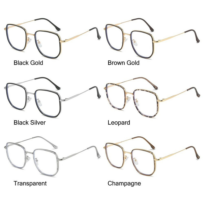 Skaidrūs lęšiai, lengvi biuro kompiuterio akiniai, kvadratiniai akiniai, apsaugantys nuo mėlynos šviesos, mėlyną šviesą blokuojantys akiniai