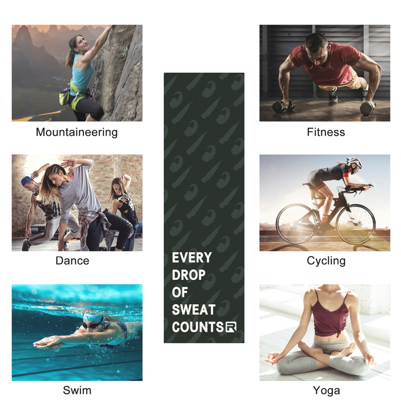 Aušinamasis riešo rankšluostis Sportas Greitai džiūstantis prakaitą sugeriantis prausiklis Lauko važiavimas dviračiu fitnesas bėgimas greitai džiūstantis rankšluosčių siurbimas