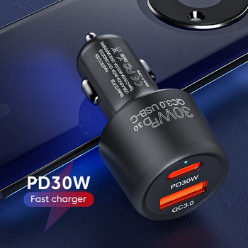 PSDA 3D Monkey 48W Dual USB Φορτιστής τηλεφώνου αυτοκινήτου USB Type C Προσαρμογέας αυτοκινήτου γρήγορης φόρτισης για Xiaomi Samsung Huawei iphone 15 14 QC3.0