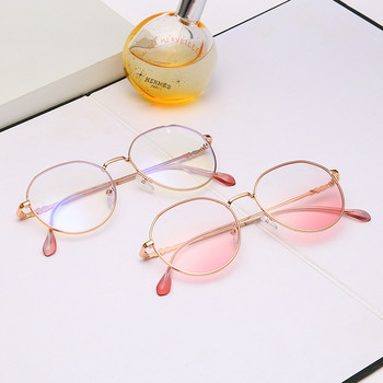 Многоцветни очила против синя светлина Дамски очила за четене Компютри Момичета Ретро стил Метални UV400 очила
