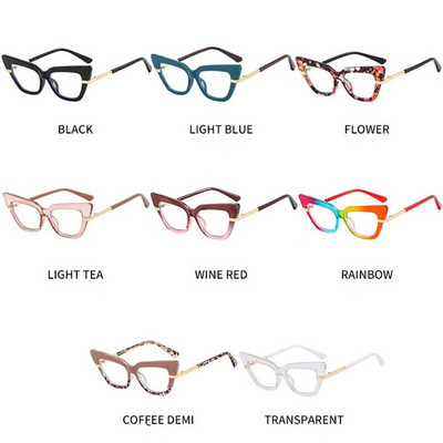 ins Trendy Eyewear Cat Eye Laides Decorative Eyeglasses Glasses  Frame Anti Blue Ligth Glasses Spectacles Frames