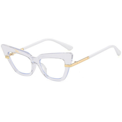 ins Madingi akiniai Cat Eye Laides dekoratyviniai akiniai akiniai rėmeliai anti mėlyna šviesa akiniai akinių rėmeliai
