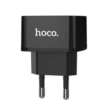 Hoco QC3.0 2.0 EU зарядно устройство за телефон за Samsung S20 S21 Plus 18W адаптер за бързо зареждане за Xiaomi Poco X3 F3 USB зарядно за стена за пътуване