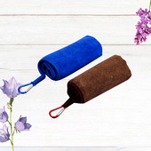 2 τμχ Πετσέτες ψαρέματος με απορροφητική αθλητική πετσέτα καραμπίνερ Πανί ψαρέματος εξωτερικού χώρου για πεζοπορία αναρρίχησης (Τυχαίο χρώμα)