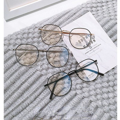 Divatos női kerek keret, kék sugárzás elleni szemüvegek női kék fényt blokkoló dekoratív szemüvegek