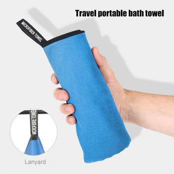 Удебелена спортна кърпа от микрофибър Пътуване Голяма бързосъхнеща кърпа за коса Ултра мека лека кърпа за фитнес за плуване Йога