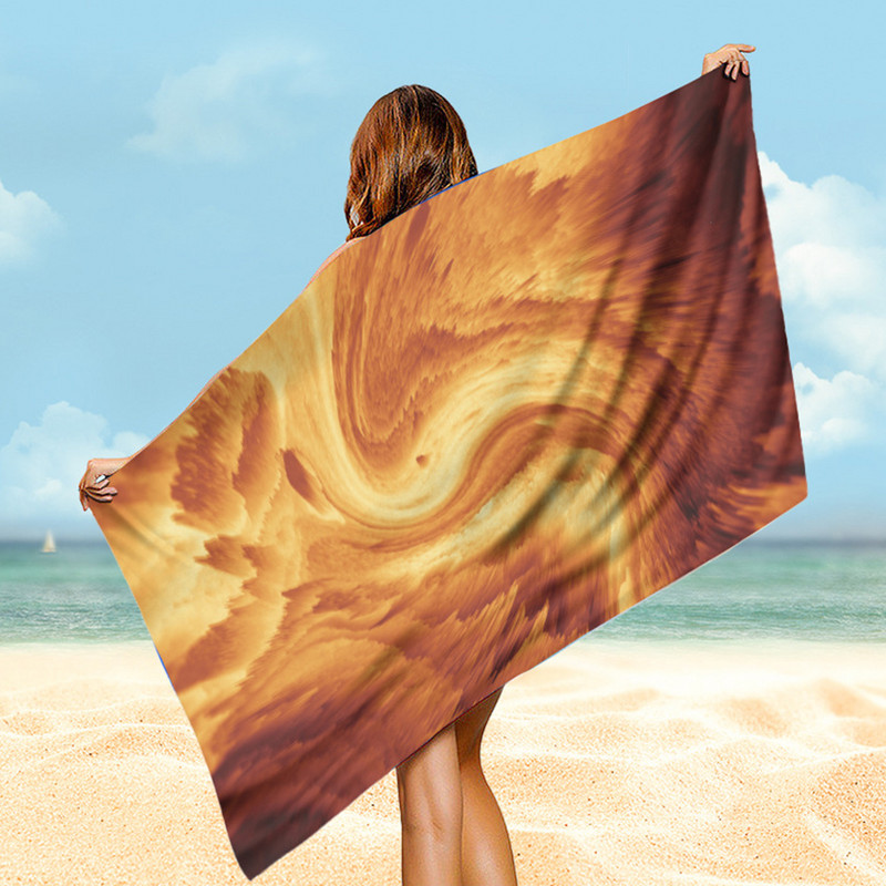 Tiskani ručnik za plažu Vodoupijajuća deka od mikrovlakana bez pijeska Mekani ručnici za kupanje za piknik na plaži uz bazen