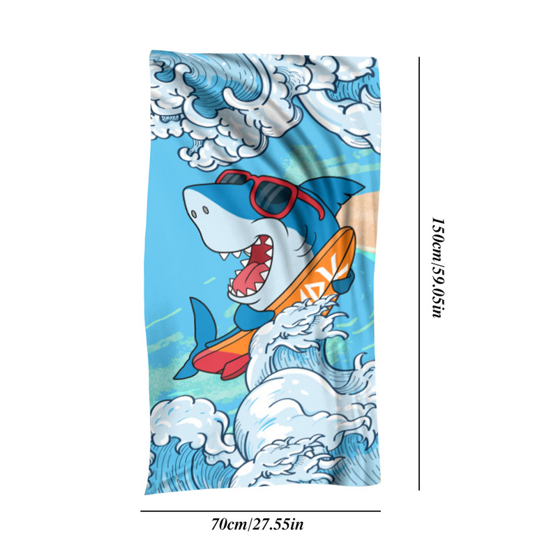 Tiskani ručnik za plažu Vodoupijajuća deka od mikrovlakana bez pijeska Mekani ručnici za kupanje za piknik na plaži uz bazen