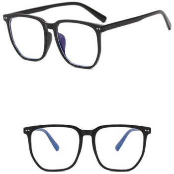 Свръхлеки прозрачни квадратни очила против синя светлина Жени Мъжки оптични очила Обикновени очила Компютърни очила Очила
