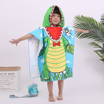 Mosodo кърпи за плуване за деца кърпа за баня деца плажна кърпа с качулка от микрофибър карикатура кърпа за къпане бебешки халат наметало