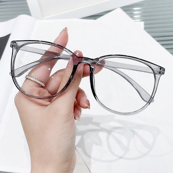 Класическа дамска мода Анти синя светлина Големи рамки с обикновени очила Луксозна марка Qulity Компютърни оптични очила за очила