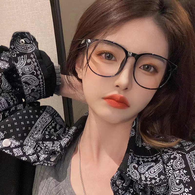 Klasikiniai moterų mados anti-mėlynos šviesos negabaritiniai paprasti akiniai prabangūs prekės ženklo kokybiški kompiuterio optiniai akinių akiniai