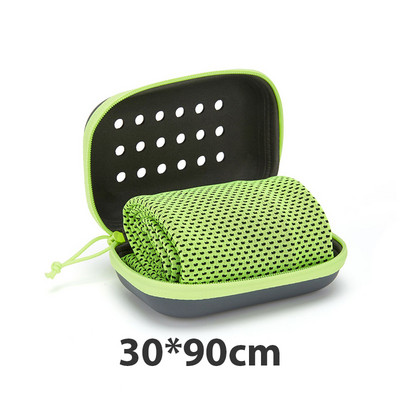 Kiiresti kuivav ja jahutav rätik Rannatarvikud Pehme ja hingav silikoonist varrukas, kompressioon jahutav higi neelav rätik