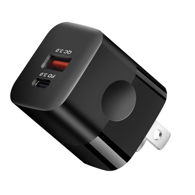 Προσαρμογέας γρήγορου φορτιστή PD 20W QC 3.0 USB Type-C για iPhone Φορτιστές κινητών τηλεφώνων γρήγορης φόρτισης Samsung ΗΠΑ/ΕΕ/ΗΒ Τυπική πρίζα