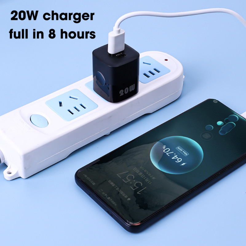 Προσαρμογέας γρήγορου φορτιστή PD 20W QC 3.0 USB Type-C για iPhone Φορτιστές κινητών τηλεφώνων γρήγορης φόρτισης Samsung ΗΠΑ/ΕΕ/ΗΒ Τυπική πρίζα