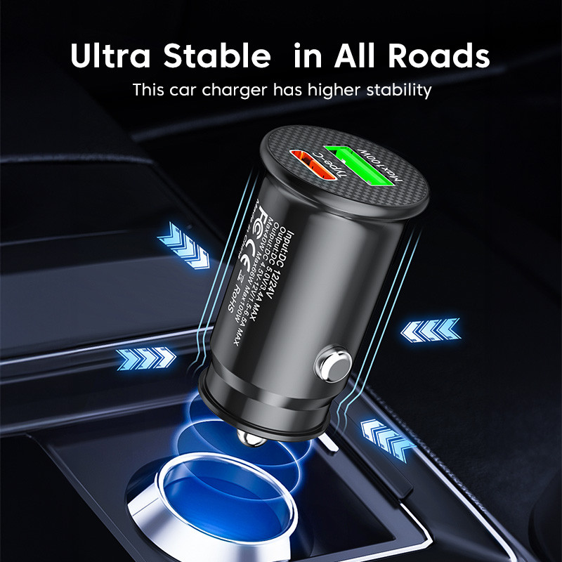 Olaf PD USB Car Charger Fast Charging Quick Charge 3.0 USB Type C Προσαρμογέας φορτιστή τηλεφώνου για iPhone 14 13 Pro Max Xiaomi Samsung