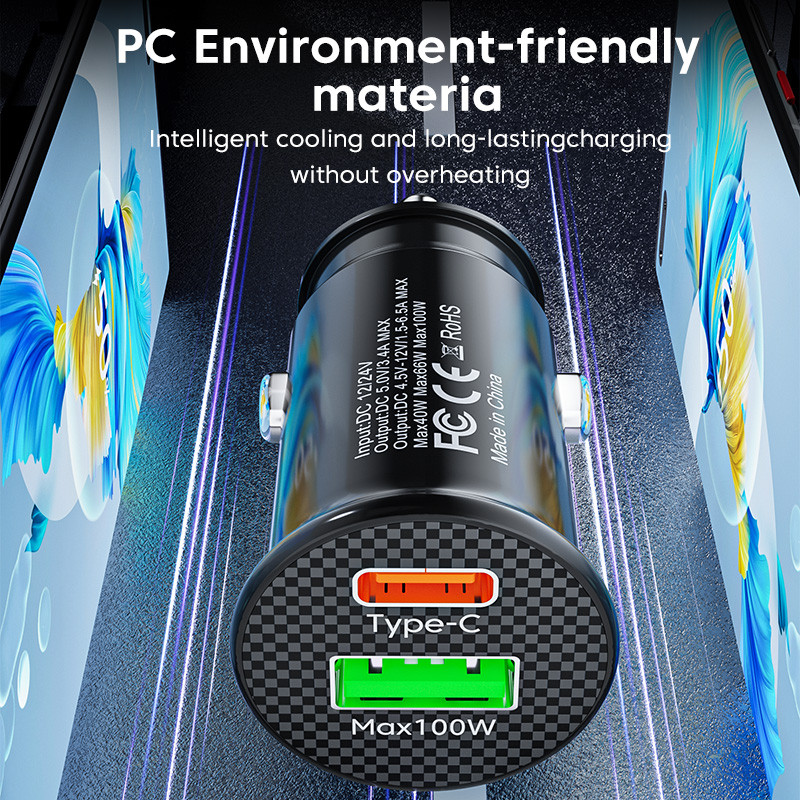 Olaf PD USB Car Charger Fast Charging Quick Charge 3.0 USB Type C Προσαρμογέας φορτιστή τηλεφώνου για iPhone 14 13 Pro Max Xiaomi Samsung