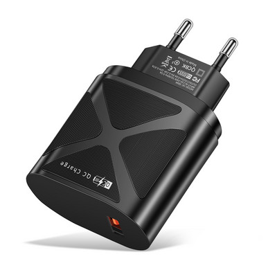 Προσαρμογέας USB 68W 3A EU Plug USB Mobile Phone Wall PD Charger Συσκευή Quick Charge QC 3.0 Mobile Charger Fast Charger for Huawei
