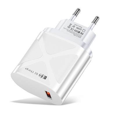 Προσαρμογέας USB 68W 3A EU Plug USB Mobile Phone Wall PD Charger Συσκευή Quick Charge QC 3.0 Mobile Charger Fast Charger for Huawei