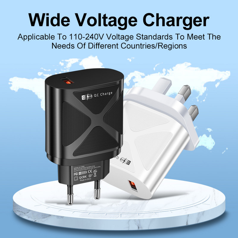 Προσαρμογέας USB 68W 3A EU Plug USB Mobile Phone Wall PD Charger Συσκευή Quick Charge QC 3.0 Mobile Charger Fast Charger for Huawei