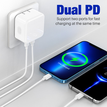 35W PD зарядно Бързо зареждане 4.0 3.0 USB C Тип C Адаптер за стена QC Origin Телефон с бързо зареждане за iPhone 14 13 Pro Samsung Xiaomi
