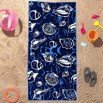 Двустранна плажна кърпа Бързосъхнеща плажна кърпа Супер мека плажна кърпа от микрофибър Двустранна силно абсорбираща бързо за плуване