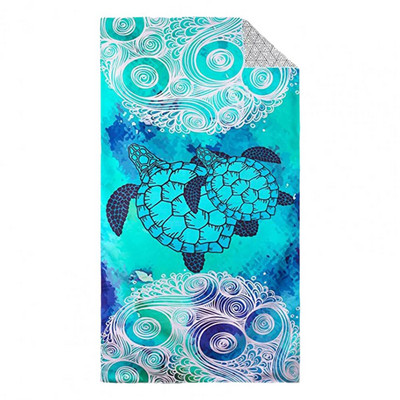 Dvipusis greitai džiūstantis paplūdimio rankšluostis Super minkštas mikropluošto paplūdimio rankšluostis dvipusis labai sugeriantis greitas plaukimui