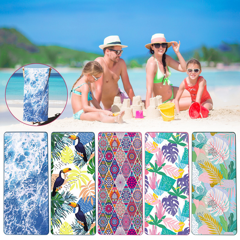 35 * 71 colio paplūdimio rankšluostis mikropluošto antklodė vonios kempingo spausdinti rankšluosčiai greitai džiūstantys super sugeriantys baseino rankšluosčiai, lengvi