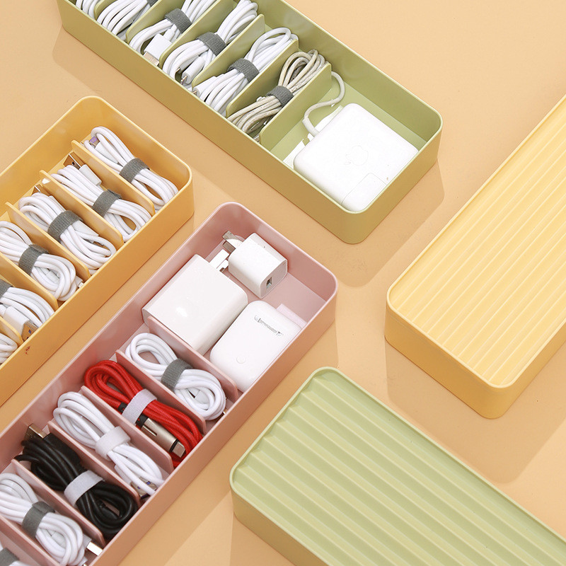 Kabelio laido tvarkyklės saugojimo dėžutė, atspari dulkėms maitinimo laido tvarkyklės dėžutė, staliniai įkrovikliai duomenų kabelių valdymas telefono kabelio apsauga