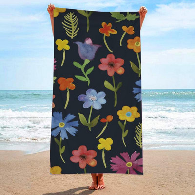 Ülipeenest kiust kangast mittelahutav trükitud pehme ülipeenest kiust vannirätik Rannarätik imav rannarätik Nahasõbralik