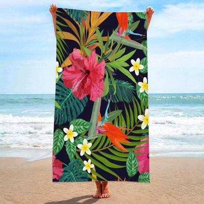 Ülipeenest kiust kangast mittelahutav trükitud pehme ülipeenest kiust vannirätik Rannarätik imav rannarätik Nahasõbralik